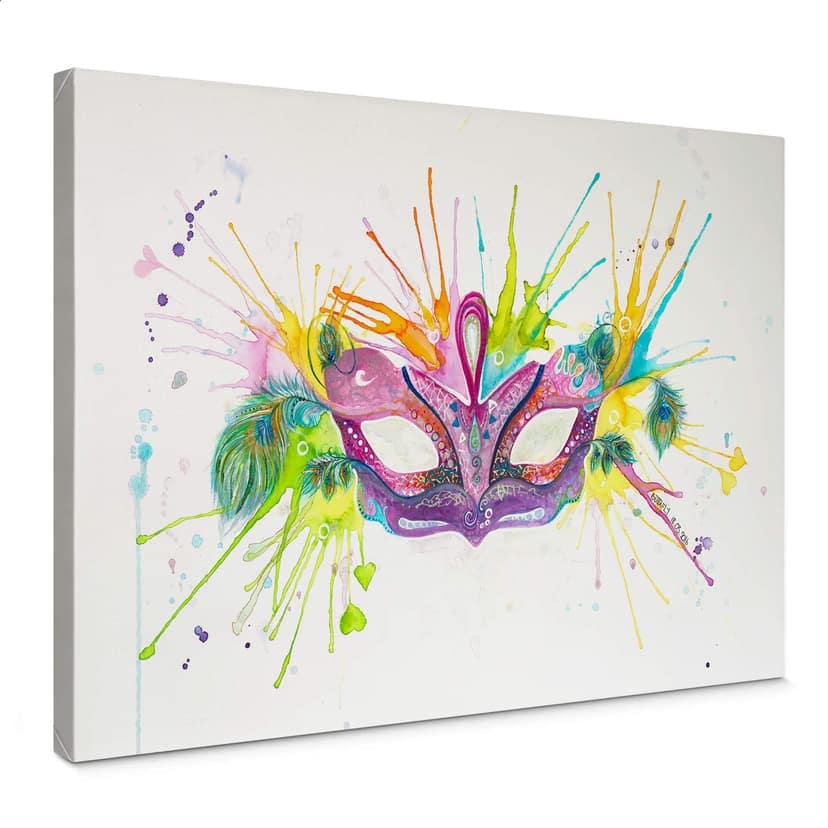 Canvastavla Buttafly - Mardi Gras