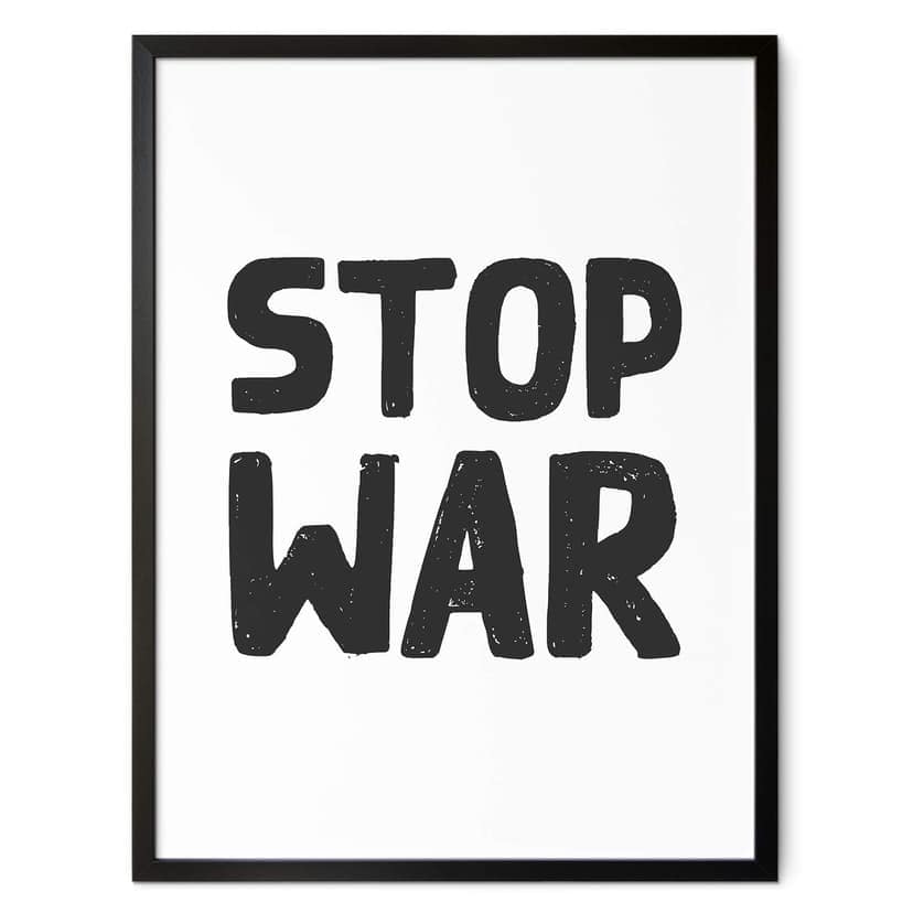 Poster Stoppa kriget