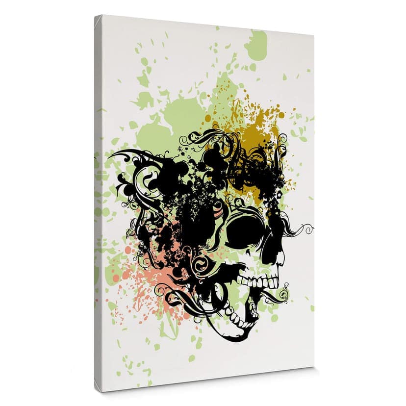 Canvastavla Skull Tribal