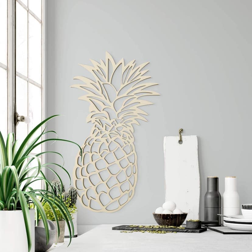 Träkonst - Ananas - Poplar