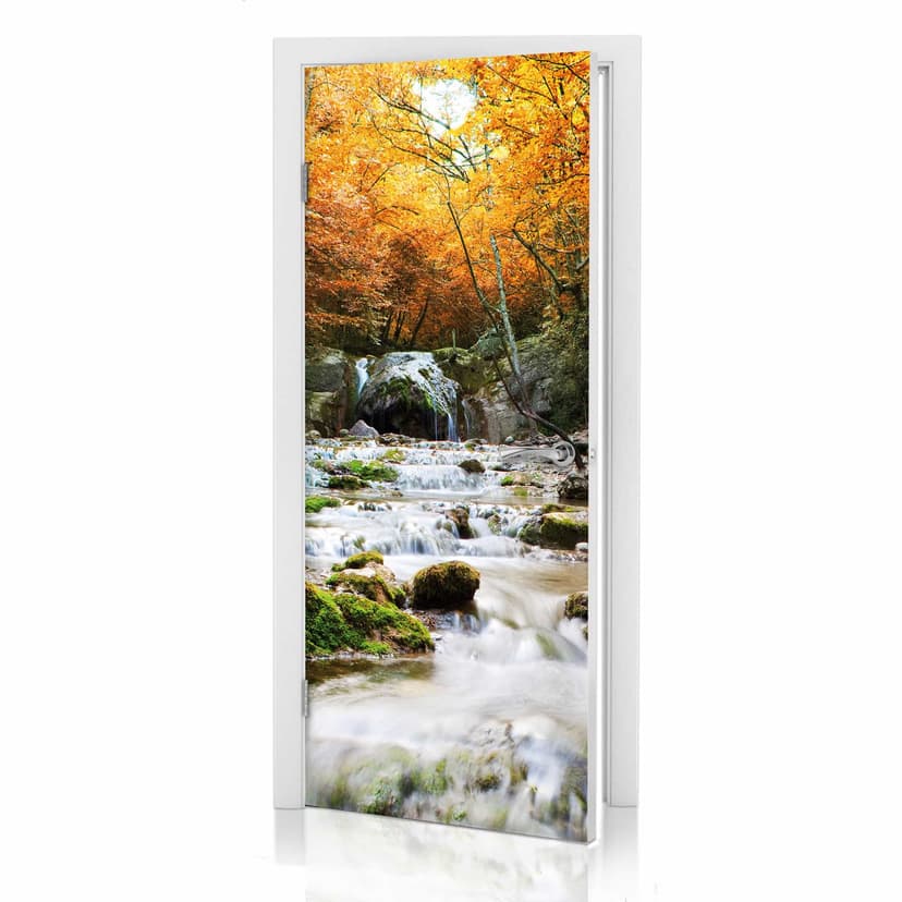Autumn Waterfall dörrdesign 91x200 cm