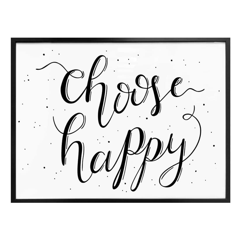 Choose Happy poster - vit
