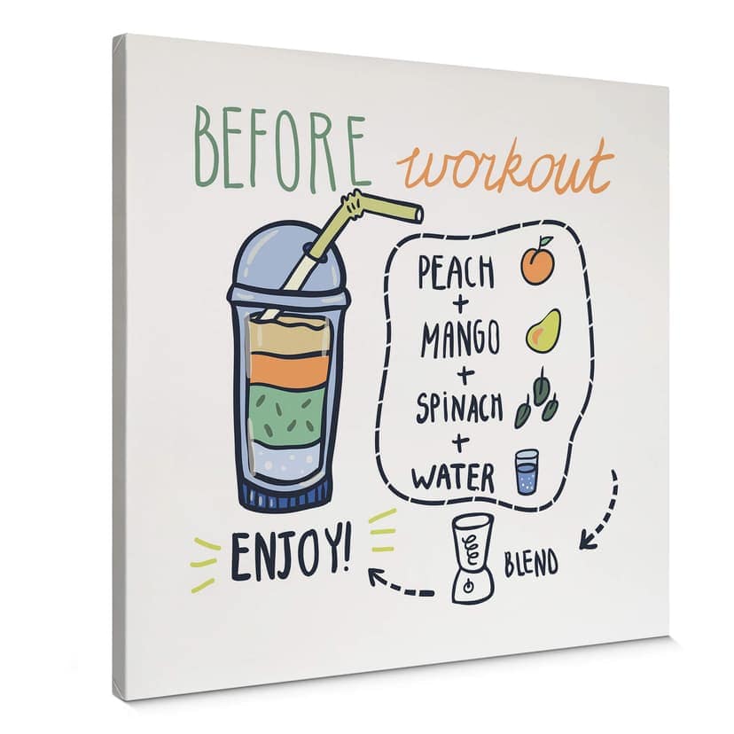 Canvastavla Before Workout - fyrkantig