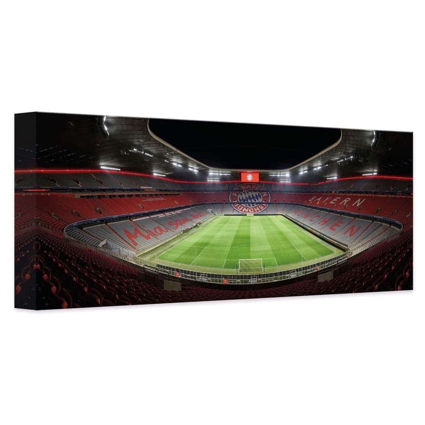 Canvastavla FCB-stadion på natten