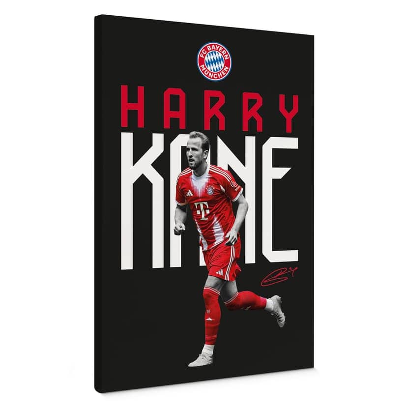 Canvastavla FC Bayern-spelare Harry Kane 2025/26