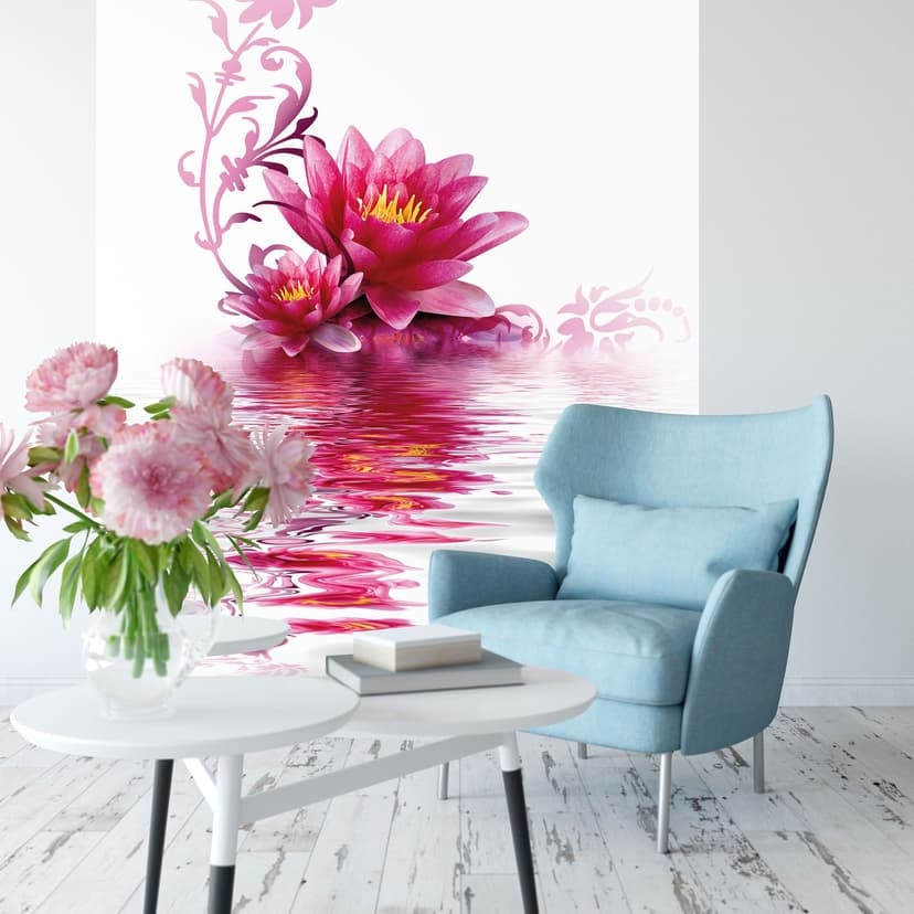Fototapet med blommig magi - 144x260 cm
