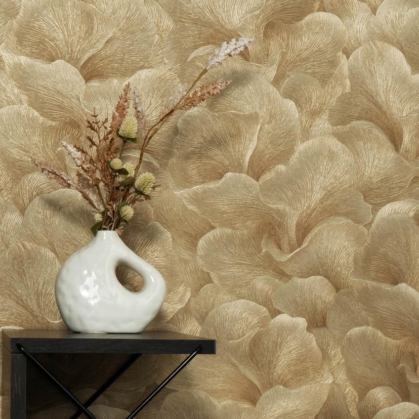 Guido Maria Kretschmer blommotiv tapet Floral Glow Fashion for Walls 5 guld