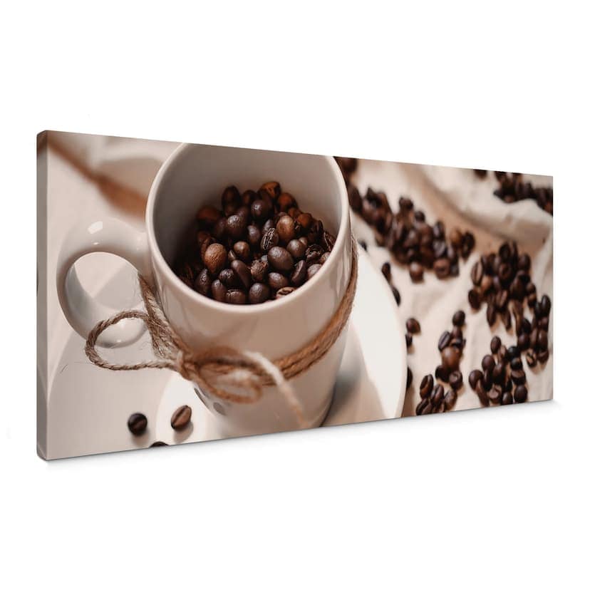 Canvastavla Coffee Magic - Panorama