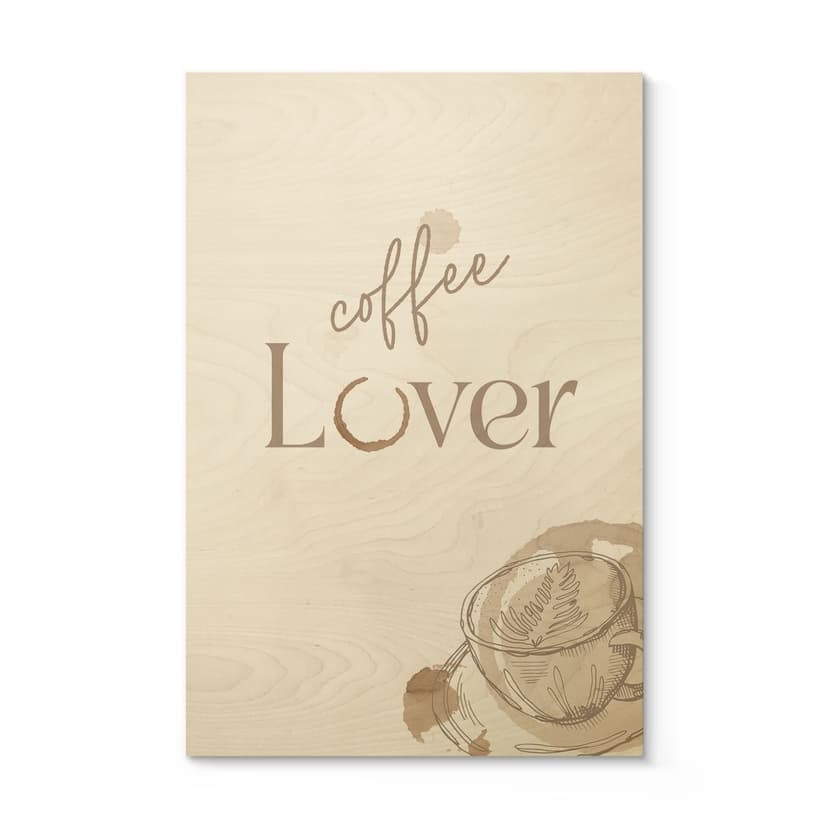 Kaffeälskare Träposter