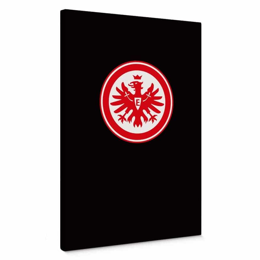 Canvasbild Eintracht Frankfurt - Crest på svart