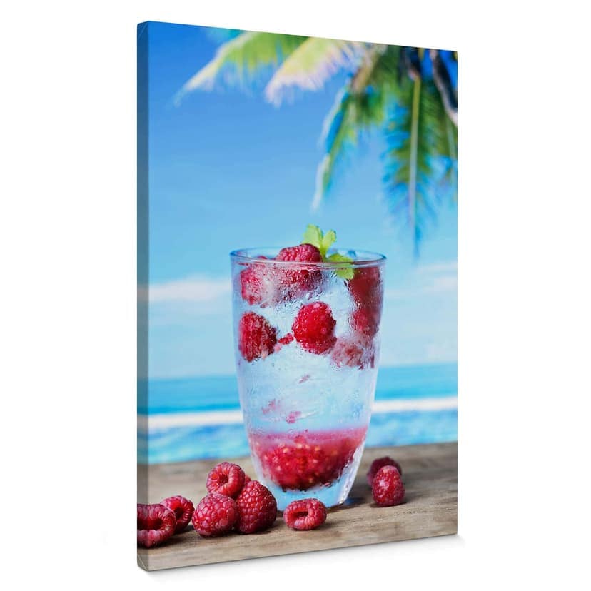 Tropical Raspberry canvas tavla