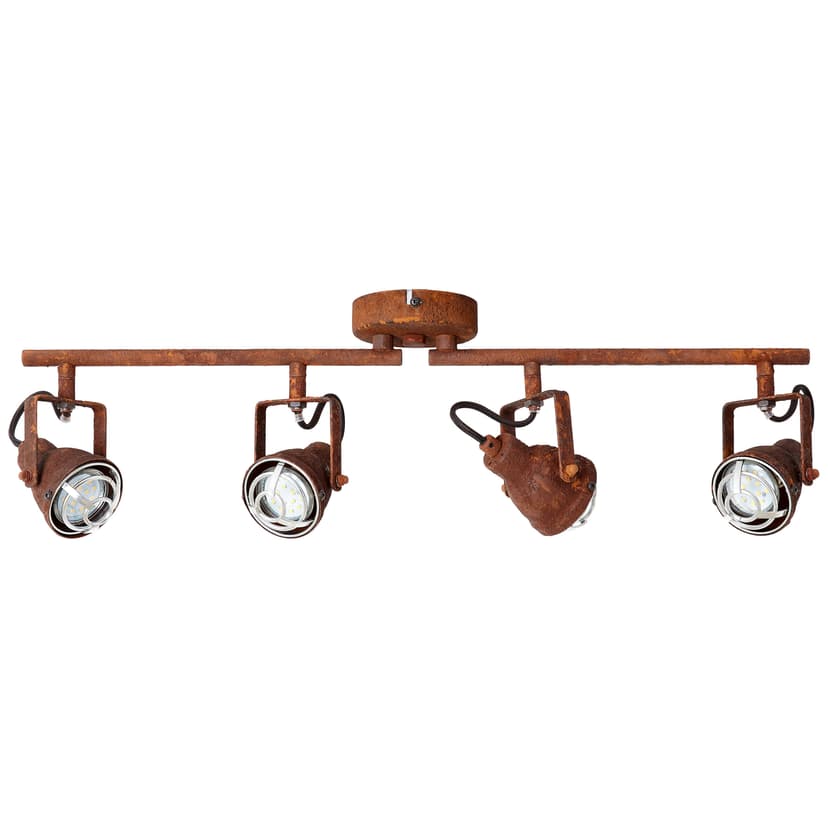 Spotrohr Bela 2 Braun, 4W, 17,5 x 68 cm, Metall Strahler