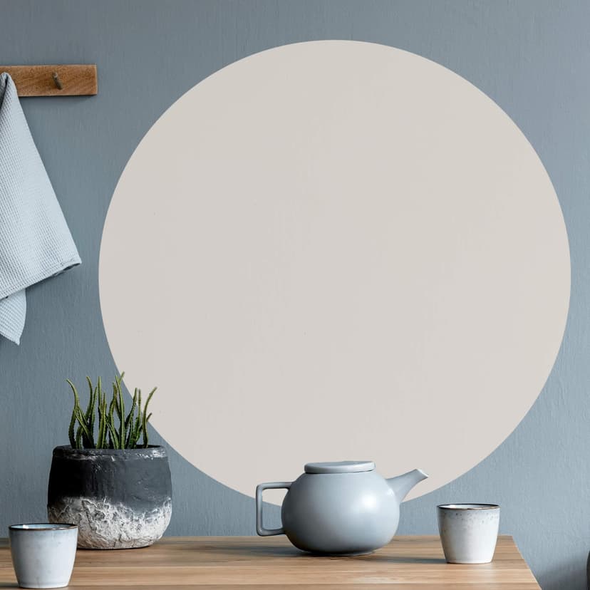 Wallsticker cirkel beige - rund