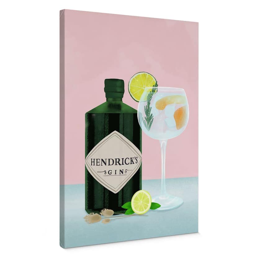 Canvastavla Gin Tonic Cocktail - Lizde