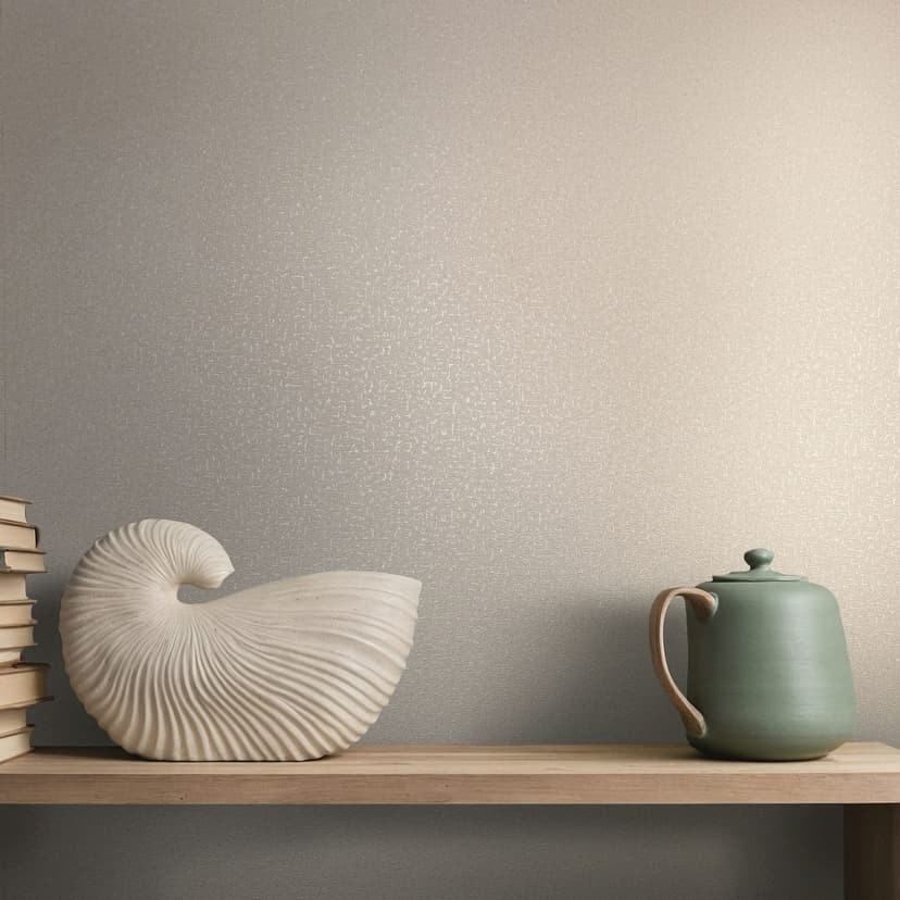 Icke-vävd tapet gipsstruktur slät modern i beige