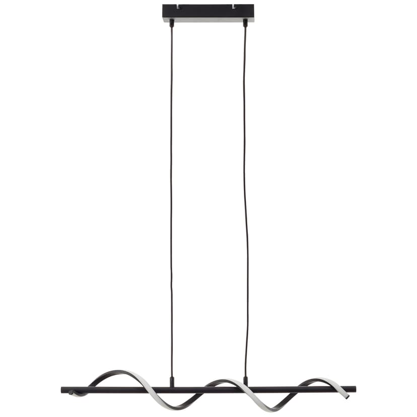 Pendelleuchte Frederik 2 Schwarz, 22W, 150 x 80 cm, Metall Hängelampe