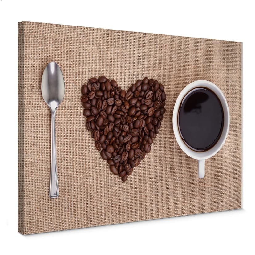 Canvastavla Jag älskar kaffe