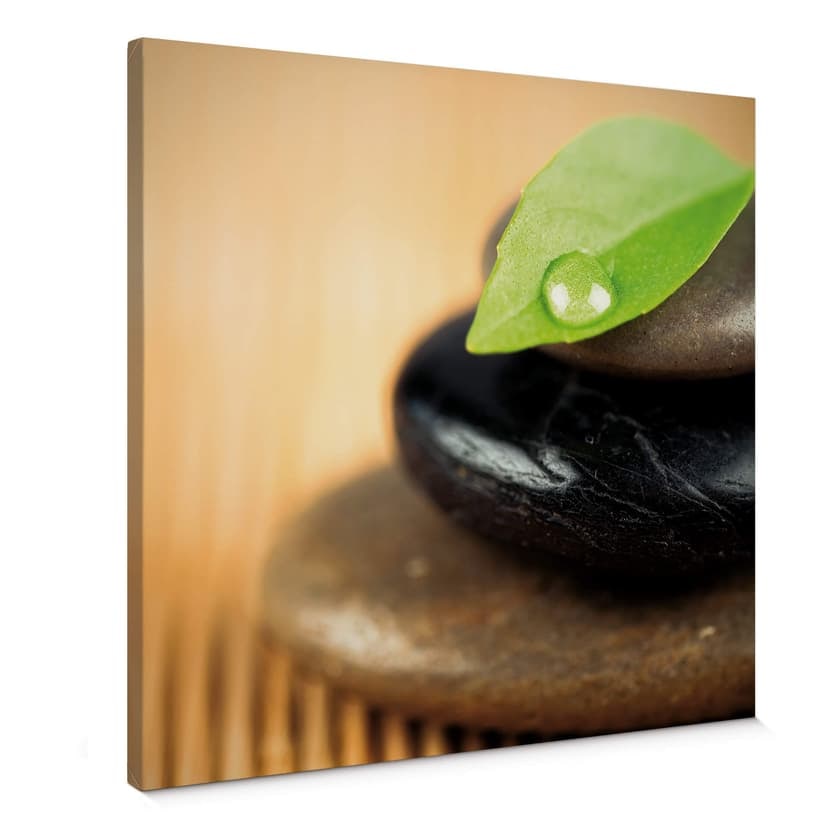 Wellness Stone Canvastavla - fyrkantig