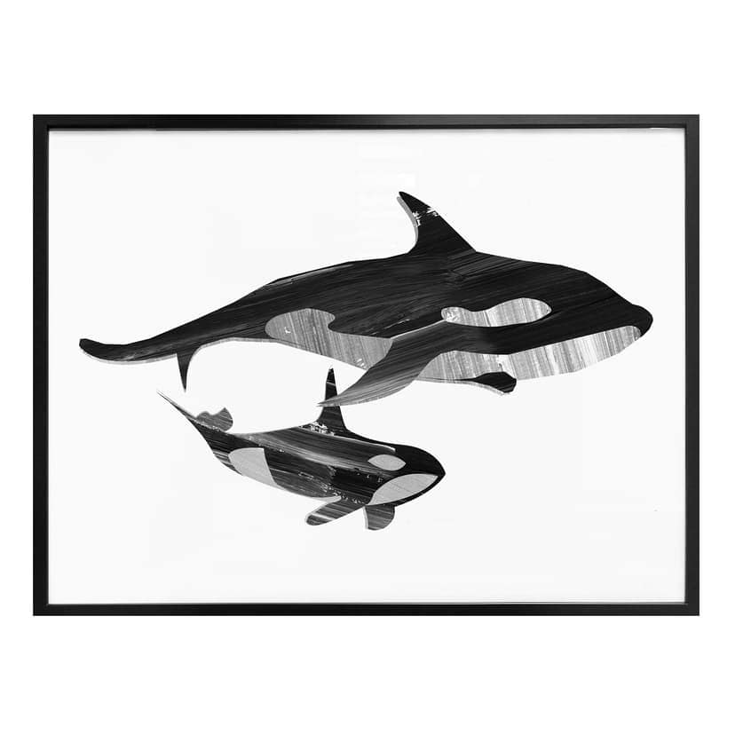 Poster Goed Blauw - Orca valar
