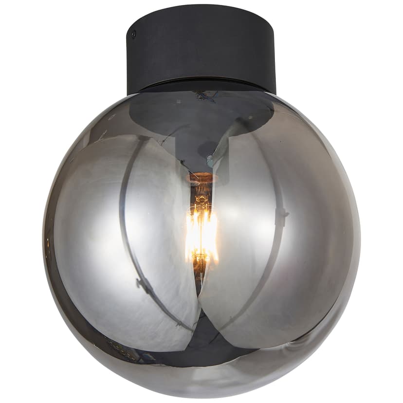 Deckenleuchte Anna 1 Grau, 60W, 29,5 x 25 cm, Glas Deckenleuchte