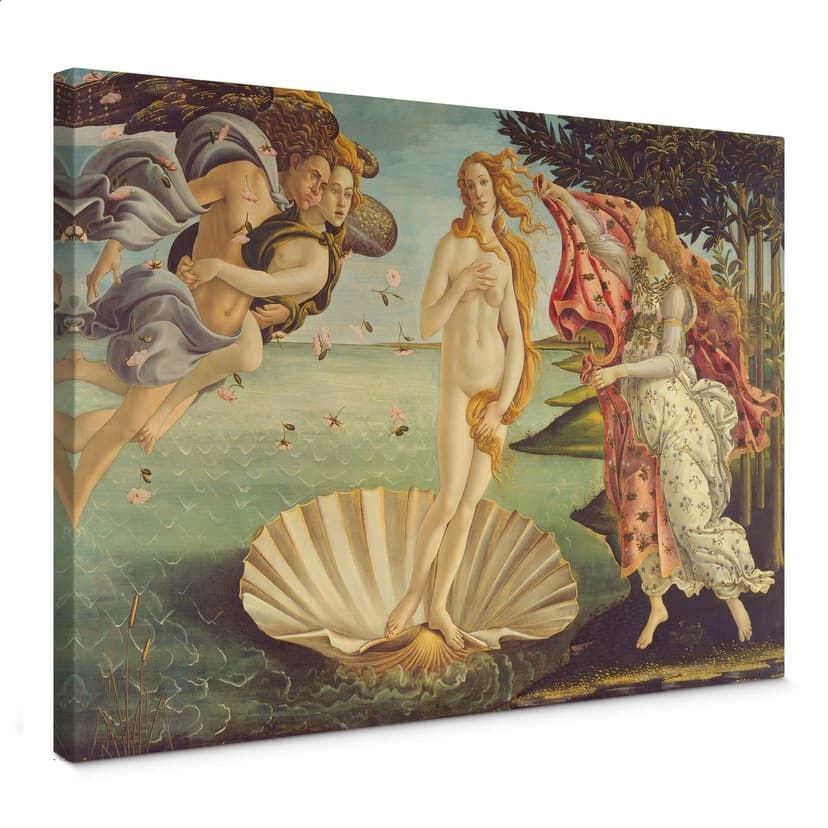 Canvastavla Botticelli - Venus födelse