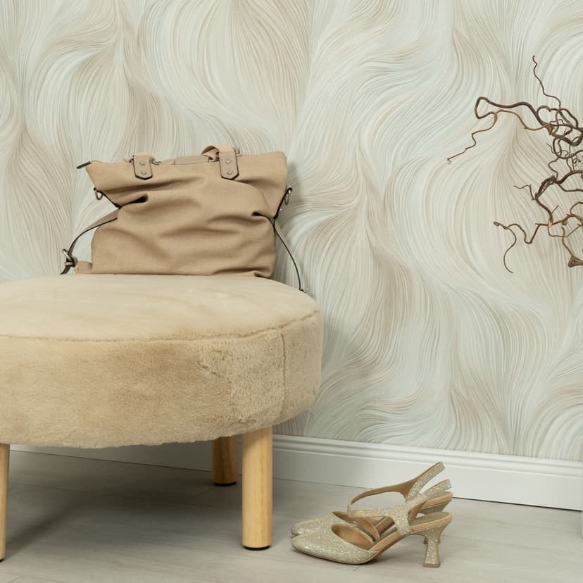 Guido Maria Kretschmer grafisk tapet Waves of Light Fashion for Walls 5 turkos