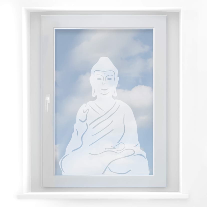 Buddha fönsterdekor