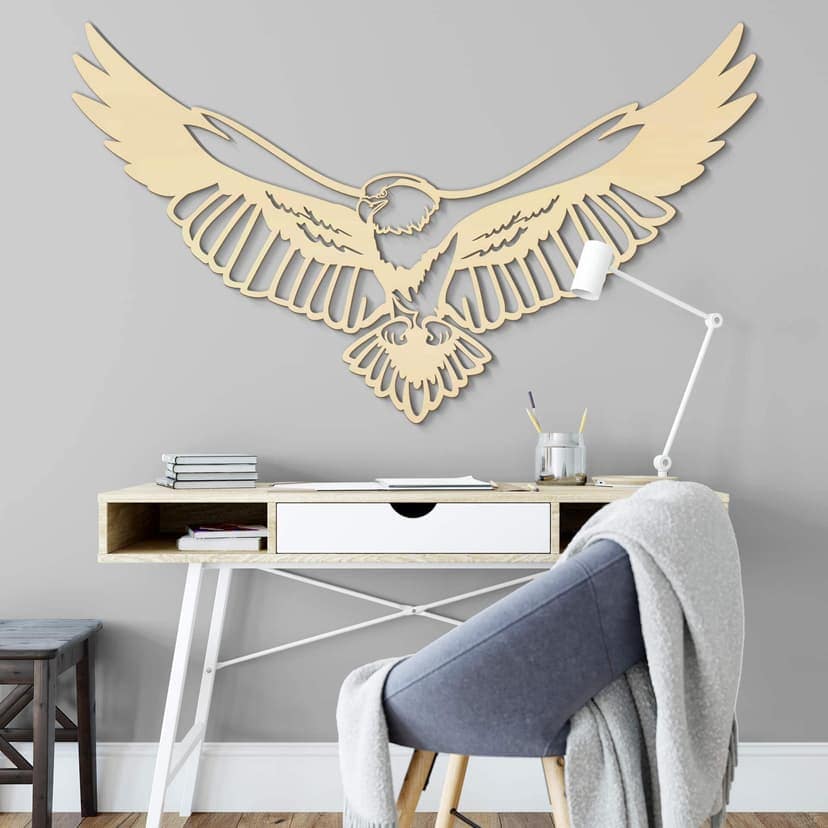 Konst i poppelträ - Eagle