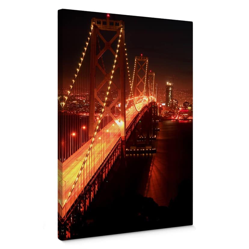 Canvastavla Ljus i San Francisco