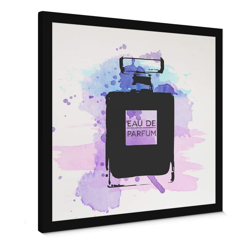 Canvas-bild Eau de Parfum Akvarell - Grå