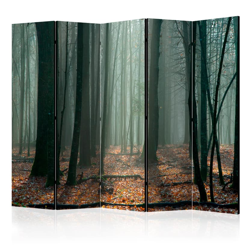 Paravent, Raumteiler freistehend, Trennwand - Witches' forest II, 5-teilig - einseitig bedruckt - 2