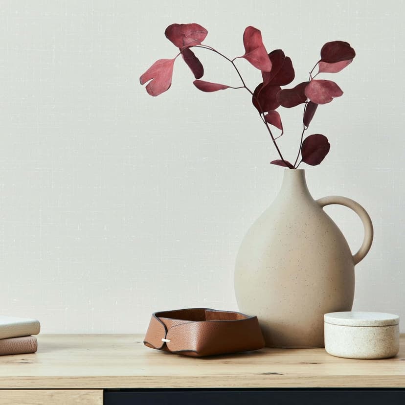 Icke-vävd tapet slät struktur modern i beige