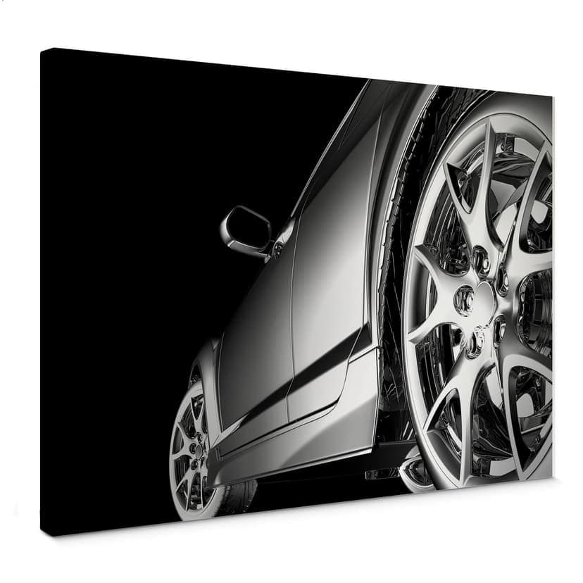 Rolling in Chrome canvasbild