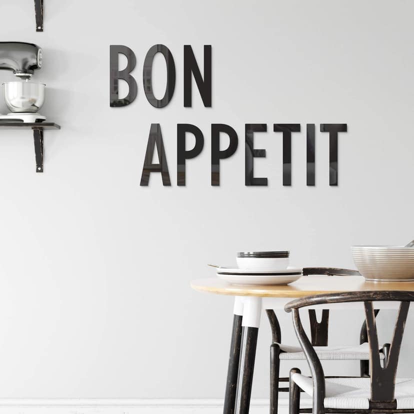 Akrylbokstäver Bon Appetit