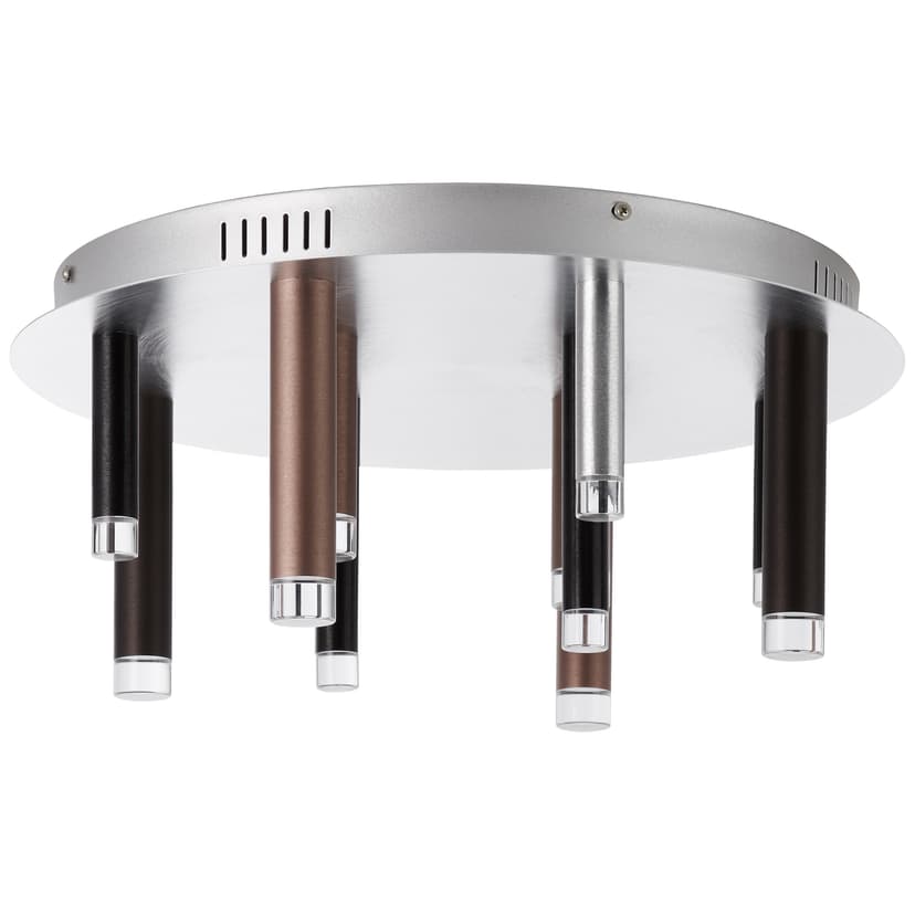 Deckenleuchte Eddy 8 Braun, 48W, 21,5 x 50,5 cm, Metall Deckenlampe