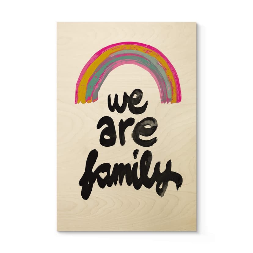 Träposter Vi är en familj - Treechild