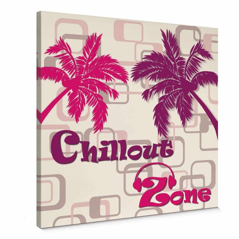 Canvastavla Chillout Zone Rosa