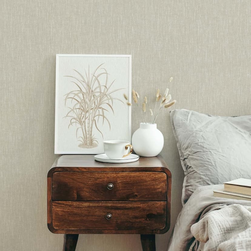 Icke-vävd tapet texturerad, linjer struktur modern i beige