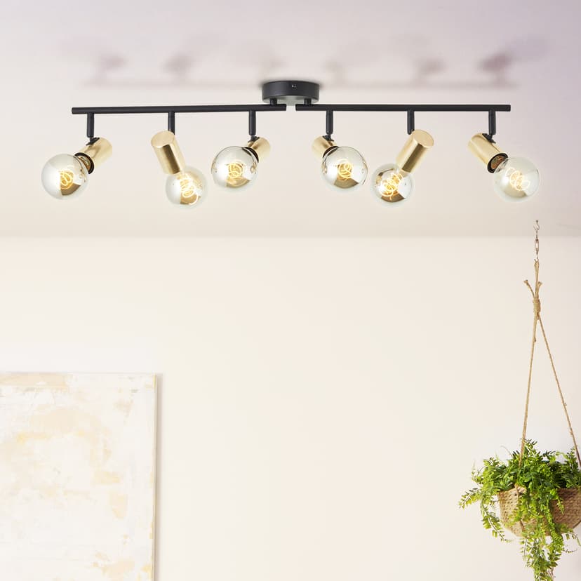 Spotrohr Karl 2 Gold, 40W, 14,5 x 76,5 cm, Metall Lampe