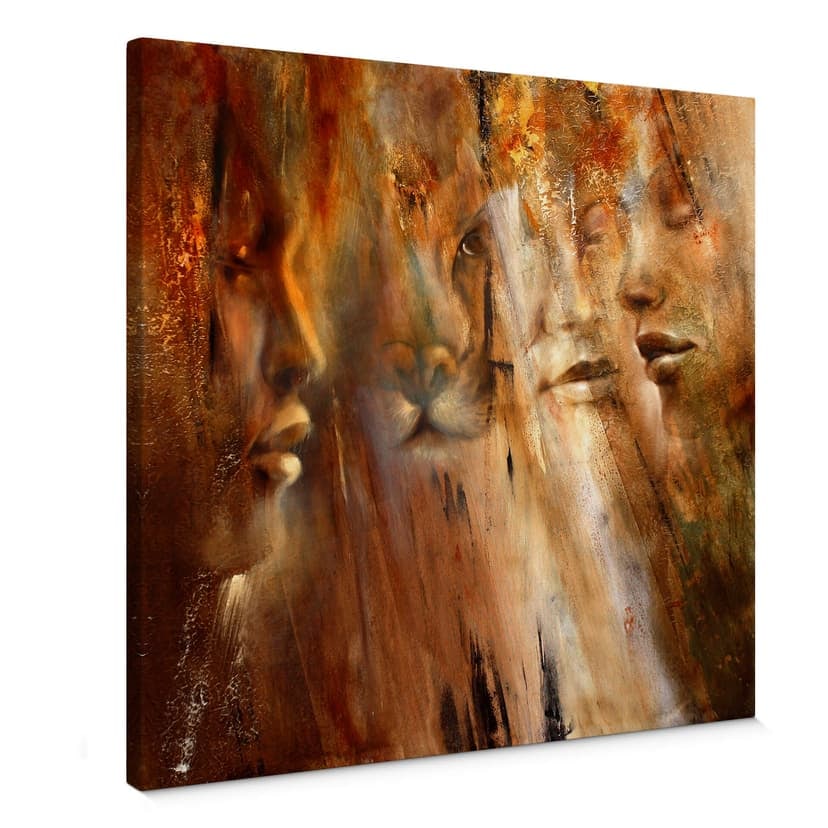Tavla på canvas - Schmucker - Ansikten