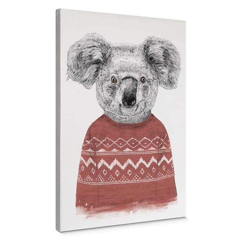 Solti Canvastavla - Koala på vintern