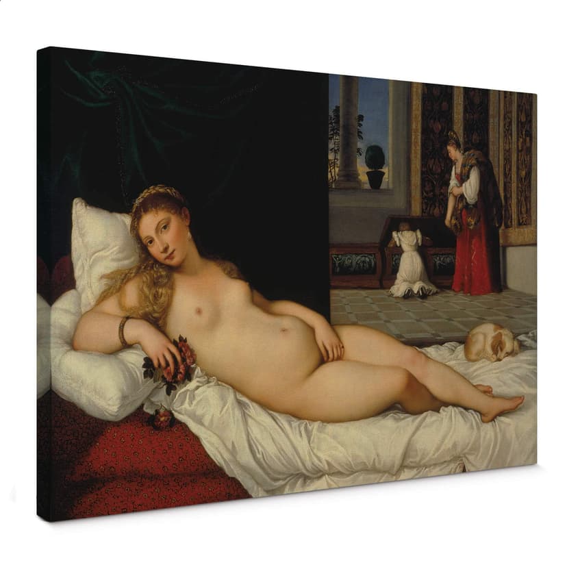 Titian Canvastavla - Venus från Urbino