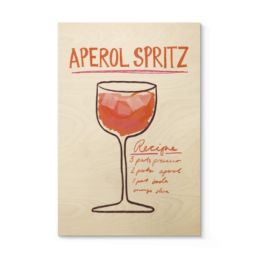 Träposter Cocktail Fritsch - Aperol Spritz