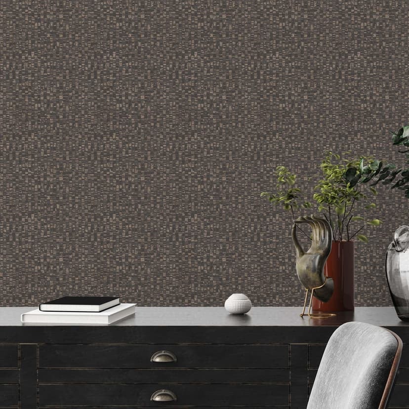Svart guld tapet - vintage design non-woven tapet - mönster tapet
