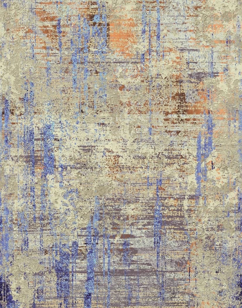 Fototapet Abstrakt väggtextur i beige med rost och lila i Used 2,7 x 2,12 m