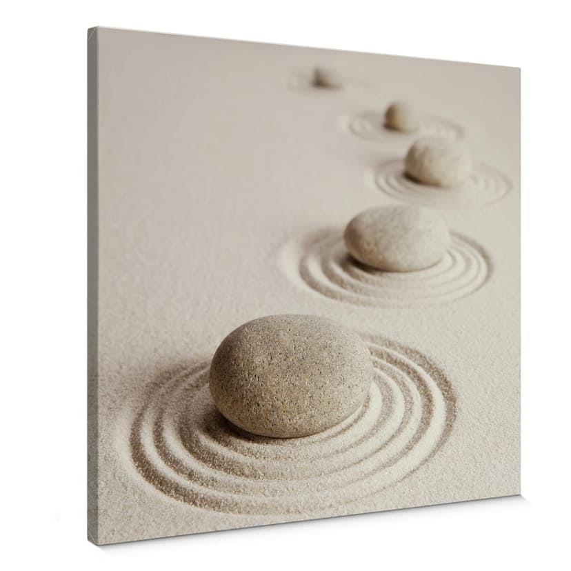 Canvastavla Zen Garden - Fyrkant
