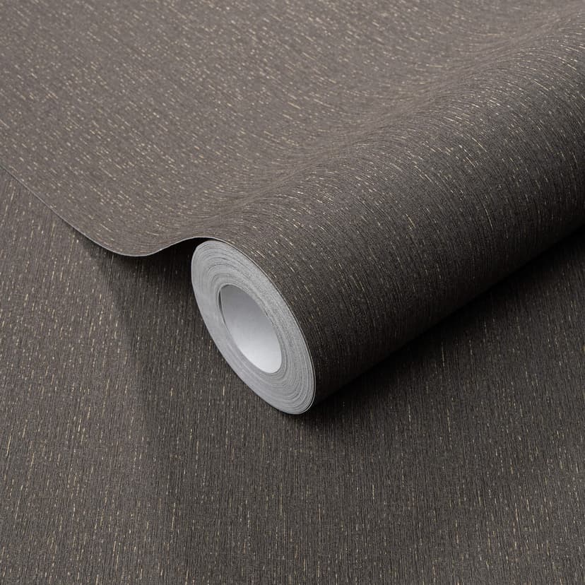 Non-woven tapet med fin längsgående struktur i grått