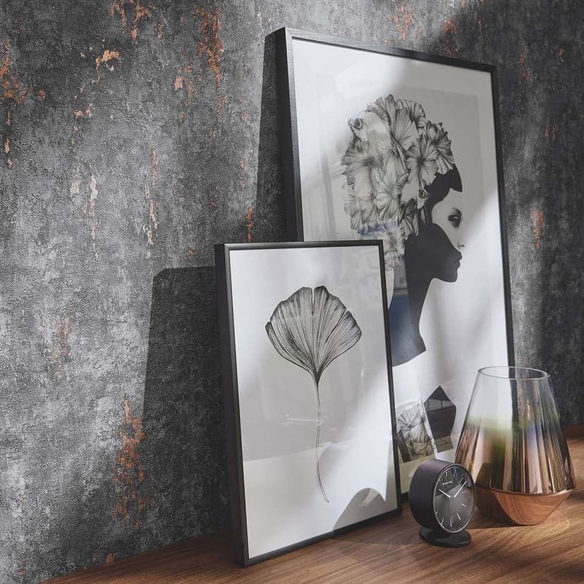 Metalloptisk tapet, metallisk tapet Fashion for Walls 4 av Guido Maria Kretschmer grå
