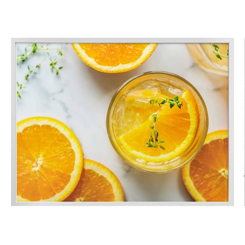 Färsk orange poster