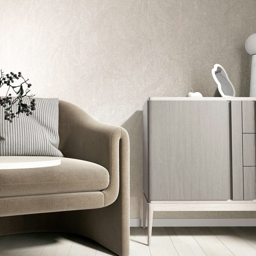 Icke-vävd tapet textur gips look slät matt i beige